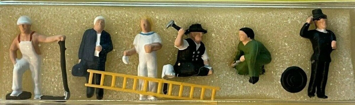 Noch 15100 HO Scale Handwerker Workers Figures (Set of 6)