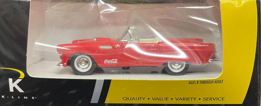 K-Line K-94228 1:43 Kruisers 1955 Red Coca Cola Ford Thunderbird Diecast Car