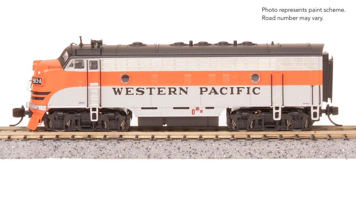 Broadway Limited 9286 N WP EMD F7B Diesel Locomotive No-Sound/DCC-Ready #916-C