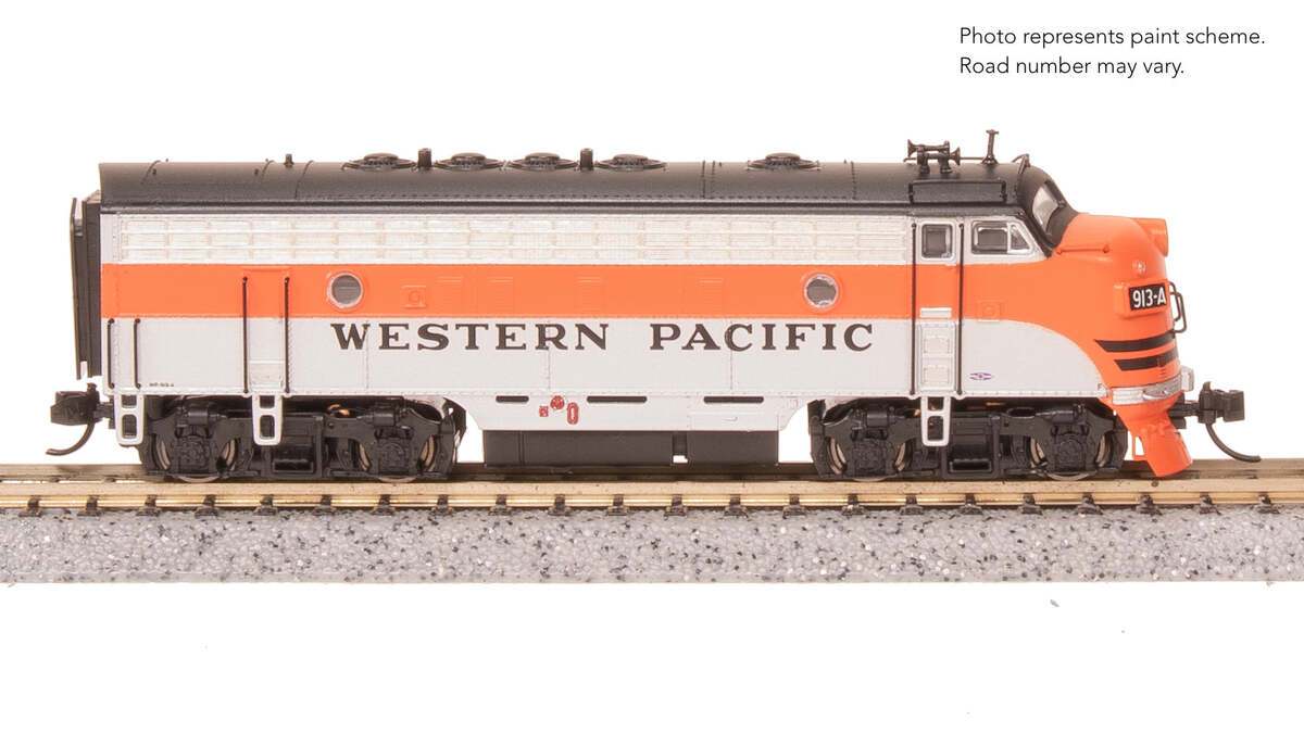 Broadway Limited 9286 N WP EMD F7B Diesel Locomotive No-Sound/DCC-Ready #916-C