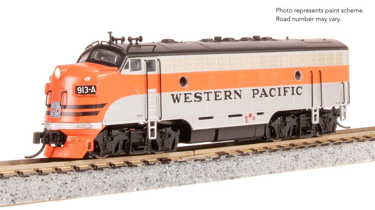Broadway Limited 9286 N WP EMD F7B Diesel Locomotive No-Sound/DCC-Ready #916-C