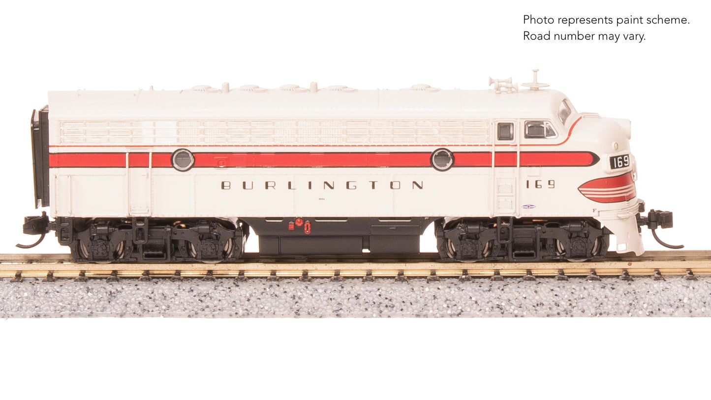 Broadway Limited 9279 N CBQ EMD F7A Diesel Locomotive No-Sound/DCC-Ready #169A
