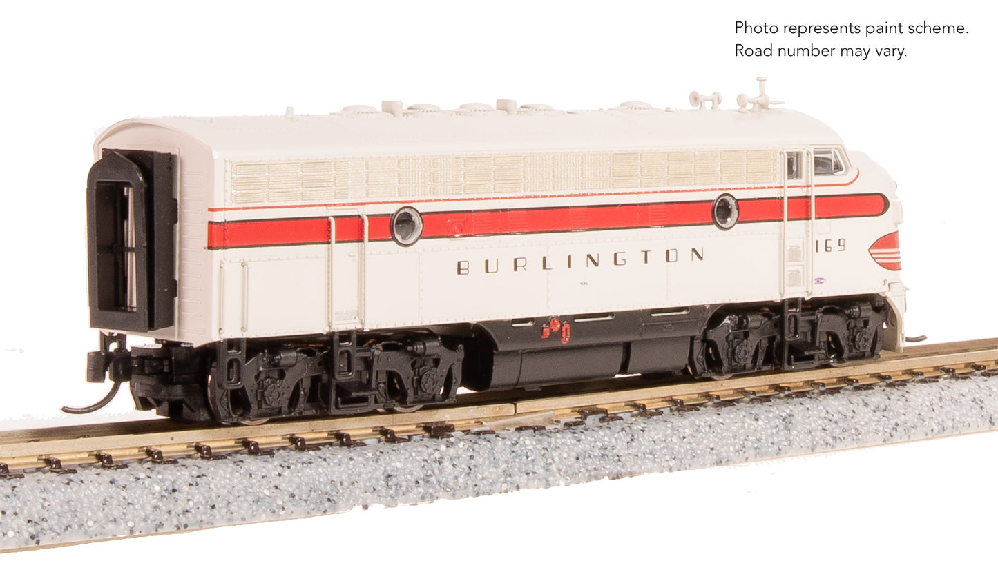 Broadway Limited 9279 N CBQ EMD F7A Diesel Locomotive No-Sound/DCC-Ready #169A
