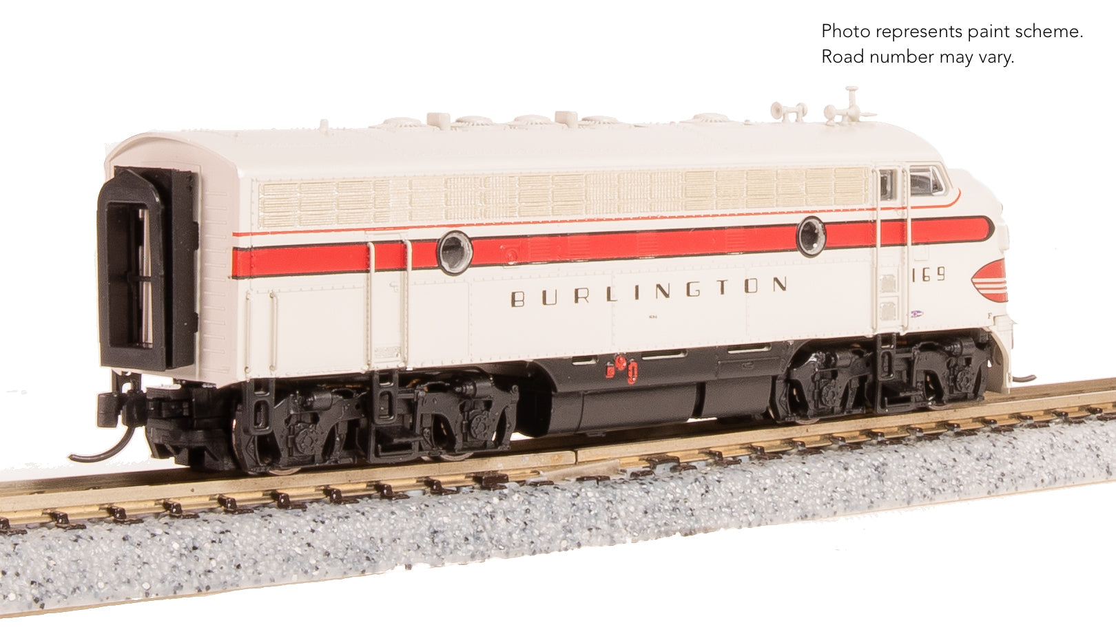 Broadway Limited 9279 N CBQ EMD F7A Diesel Locomotive No-Sound/DCC-Ready #169A