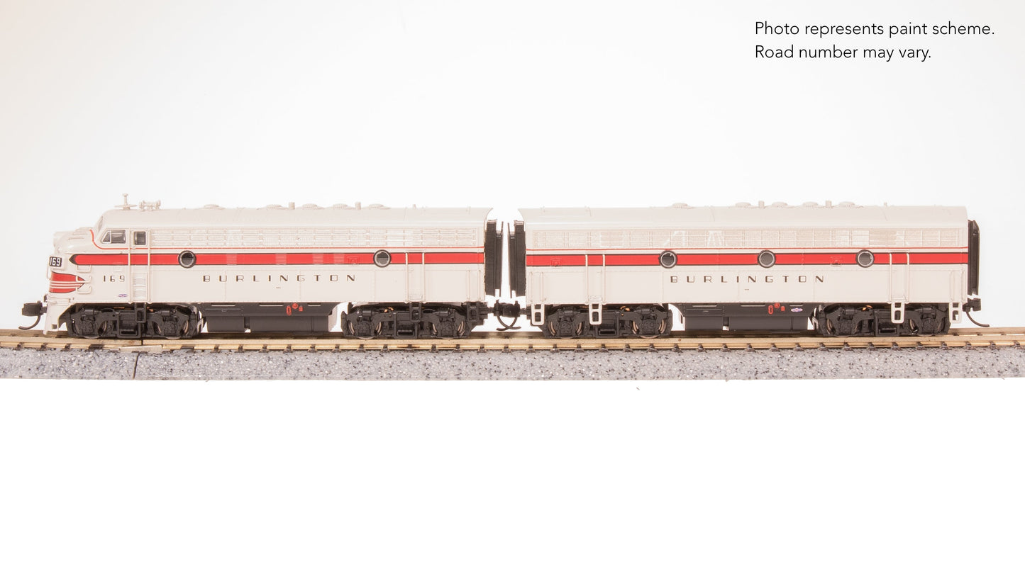 Broadway Limited 9279 N CBQ EMD F7A Diesel Locomotive No-Sound/DCC-Ready #169A