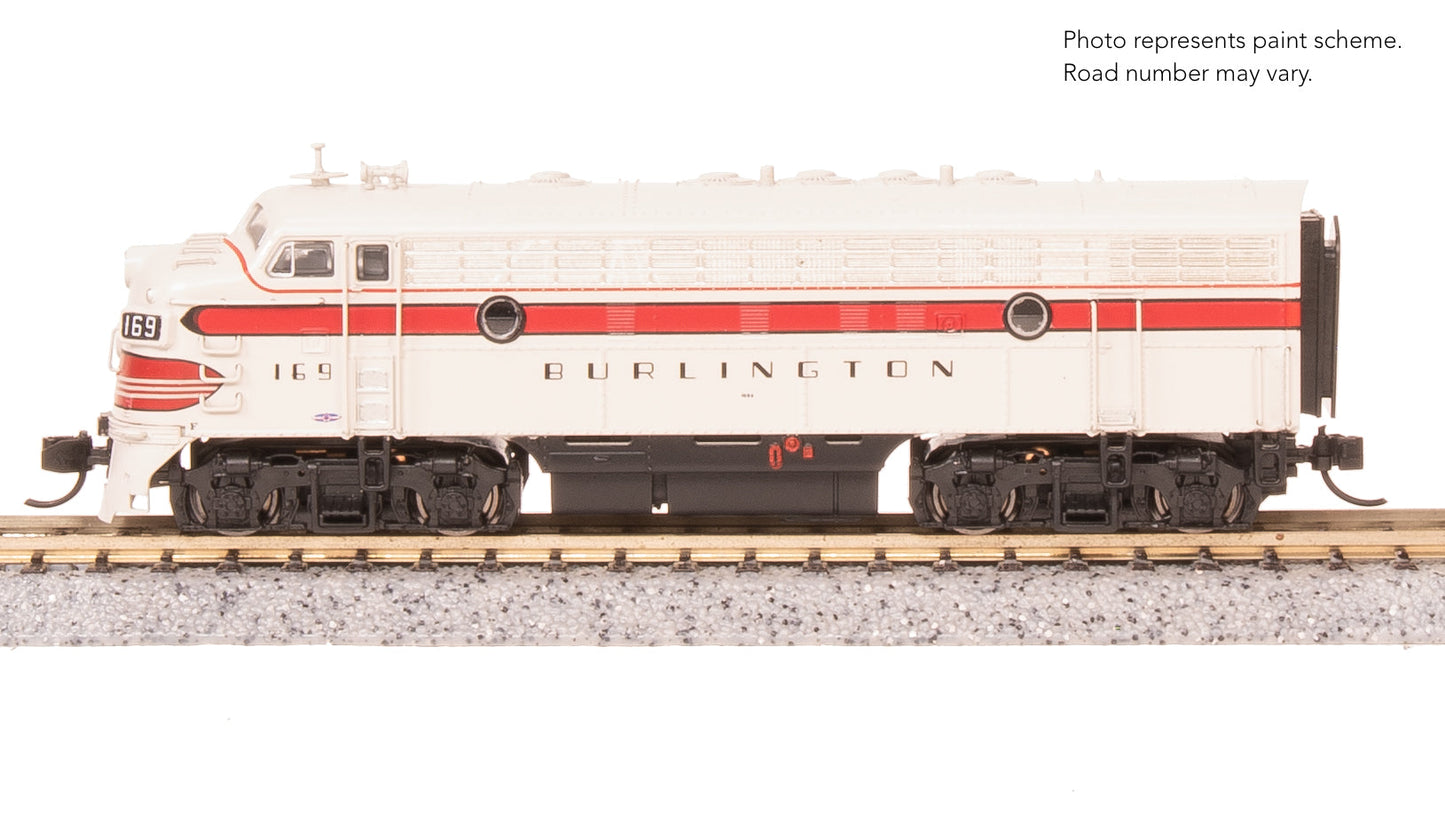 Broadway Limited 9279 N CBQ EMD F7A Diesel Locomotive No-Sound/DCC-Ready #169A