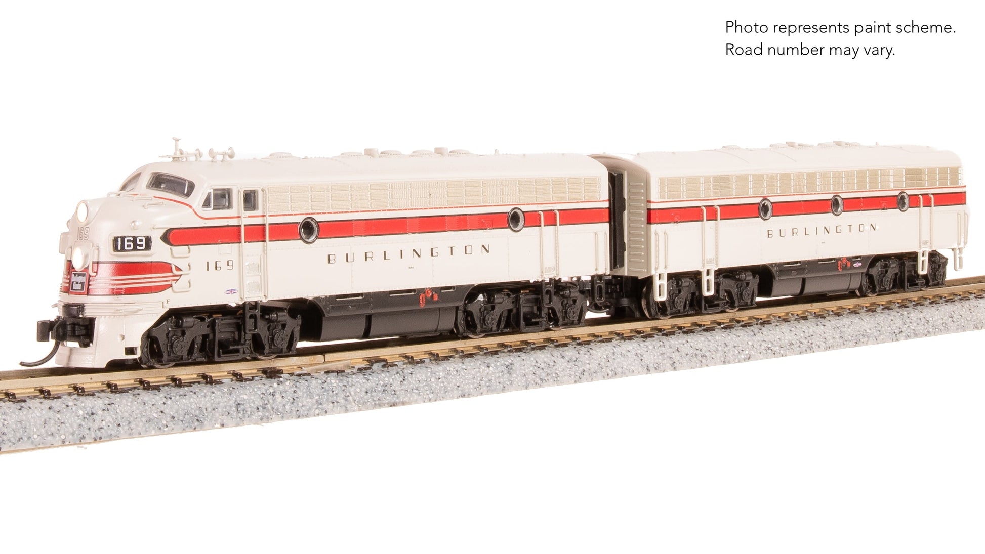Broadway Limited 9279 N CBQ EMD F7A Diesel Locomotive No-Sound/DCC-Ready #169A