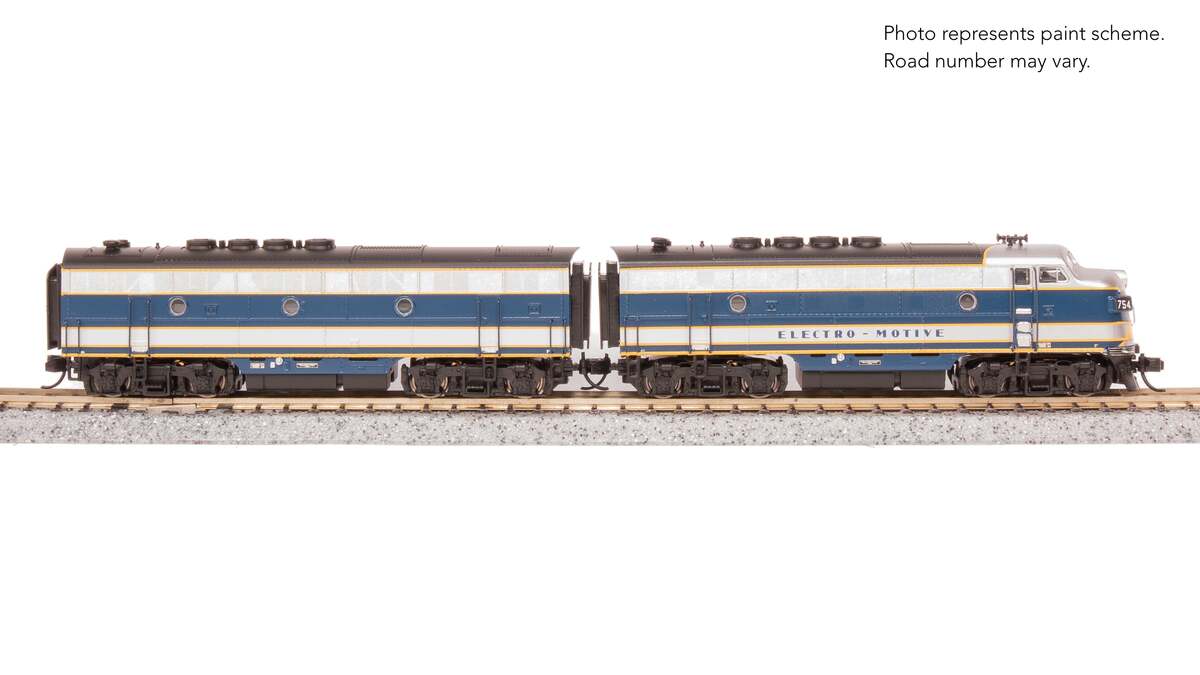 Broadway Limited 9225 N Demo EMD F3B Diesel Locomotive No-Sound/DCC-Ready #754B1