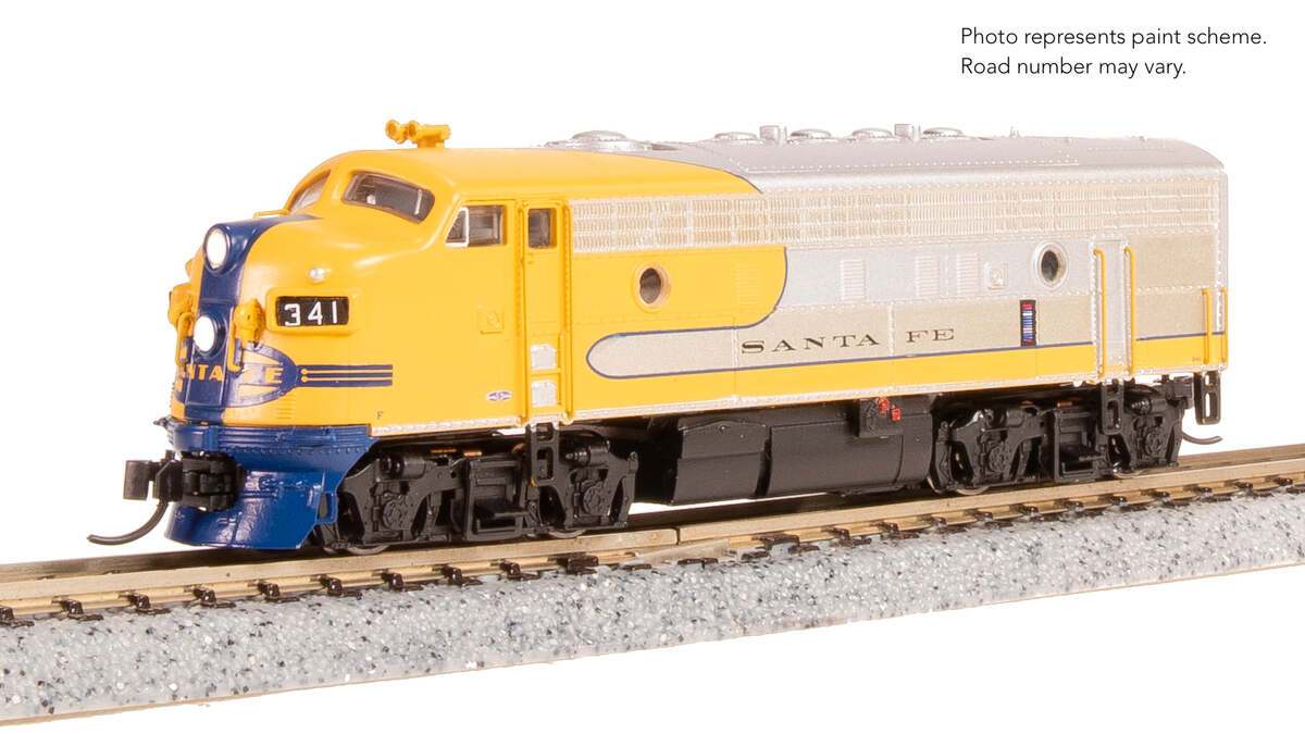 Broadway Limited 9277 N ATSF EMD F7A Diesel Locomotive No-Sound/DCC-Ready #344