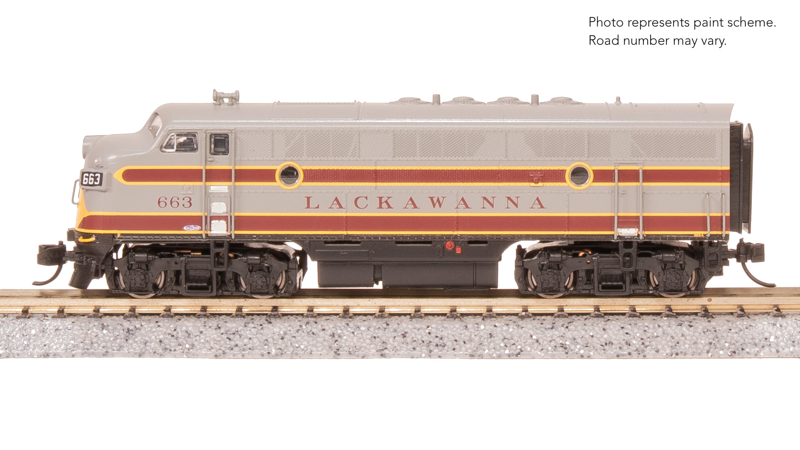 Broadway Limited 9226 N DLW EMD F3A Diesel Locomotive No-Sound/DCC-Ready #663