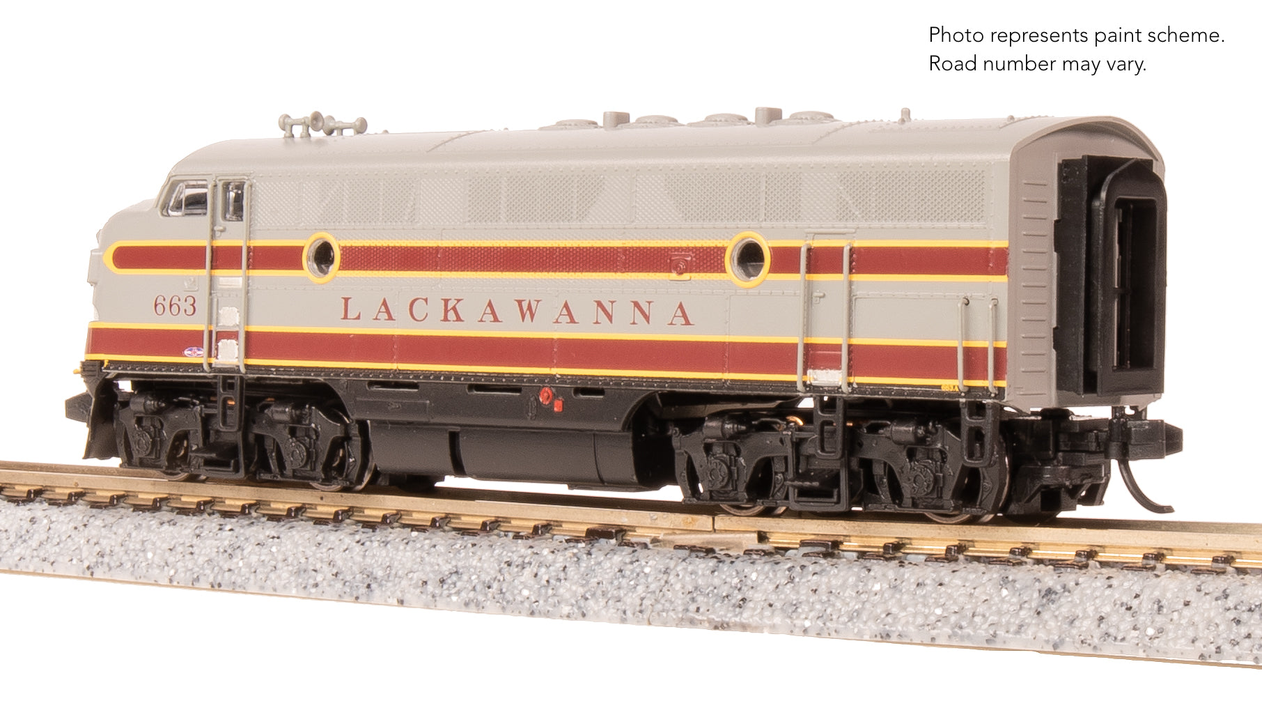 Broadway Limited 9226 N DLW EMD F3A Diesel Locomotive No-Sound/DCC-Ready #663