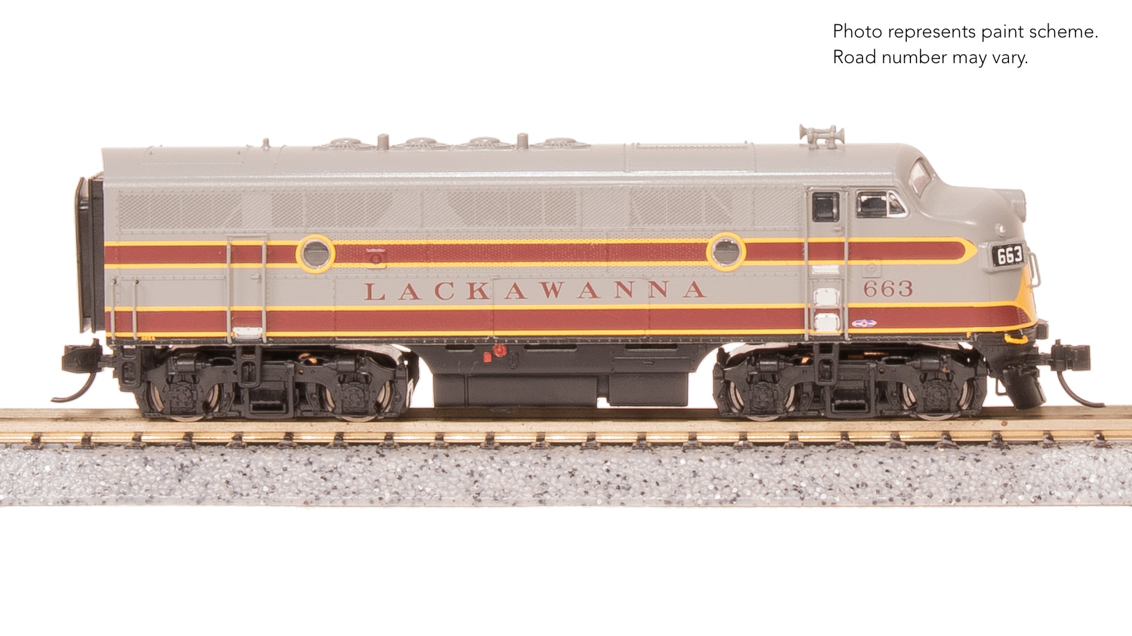 Broadway Limited 9226 N DLW EMD F3A Diesel Locomotive No-Sound/DCC-Ready #663