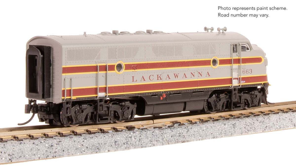 Broadway Limited 9208 N DLW EMD F3A Diesel Locomotive with Sound/DC/DCC #664