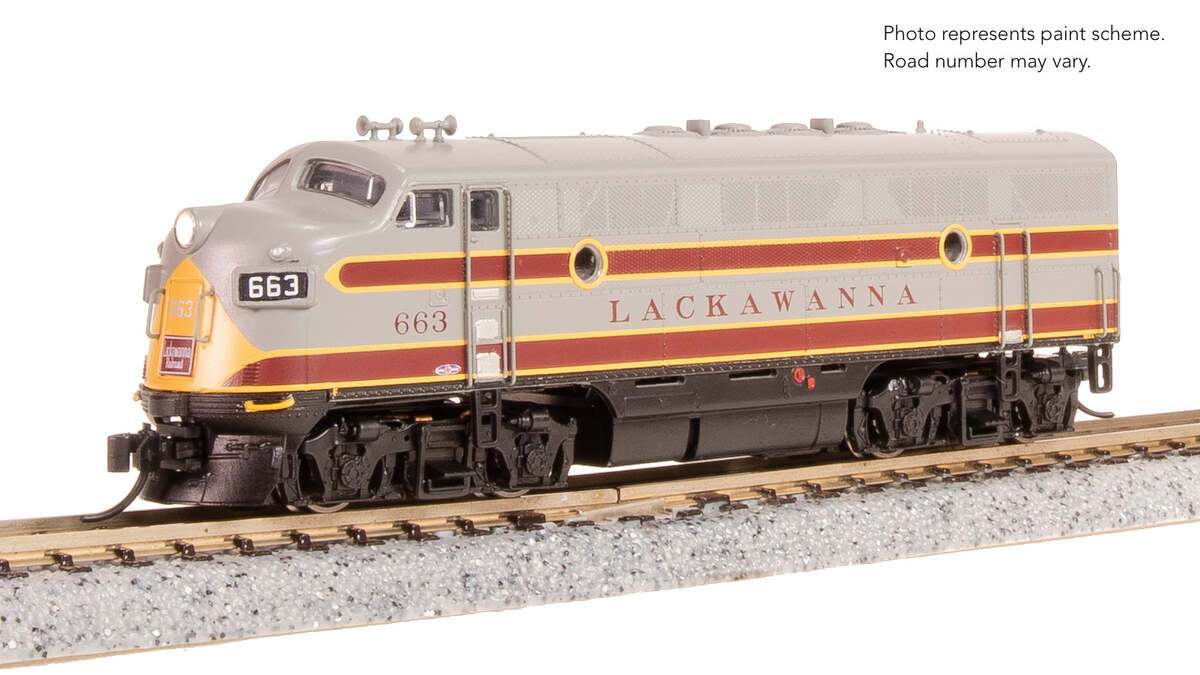 Broadway Limited 9208 N DLW EMD F3A Diesel Locomotive with Sound/DC/DCC #664