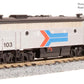 Broadway Limited 9241 N AMTK Ph. I EMD F7A Diesel Loco w/ Sound/DC/DCC #105