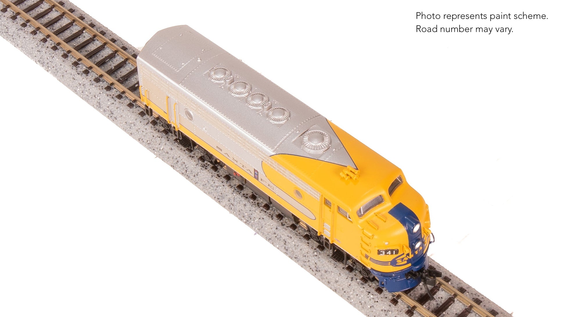 Broadway Limited 9243 N ATSF EMD F7 AB Diesel Locomotive #341, #345A