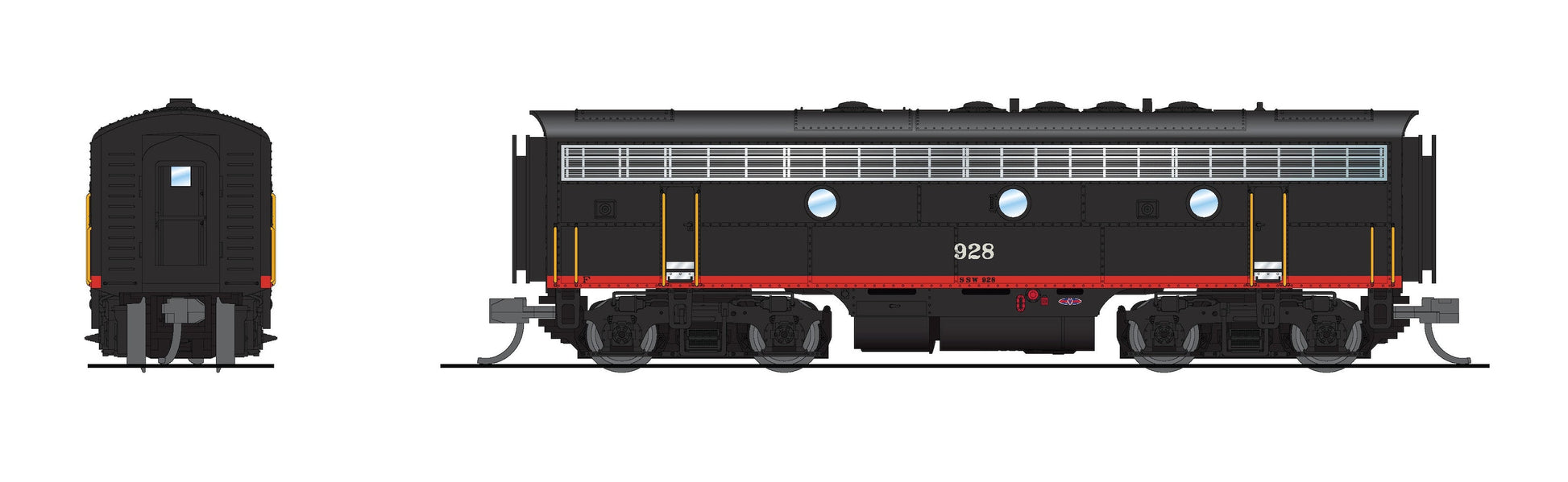 Broadway Limited 9250 N Cotton Belt EMD F7AB Diesel Locomotive #927, #928
