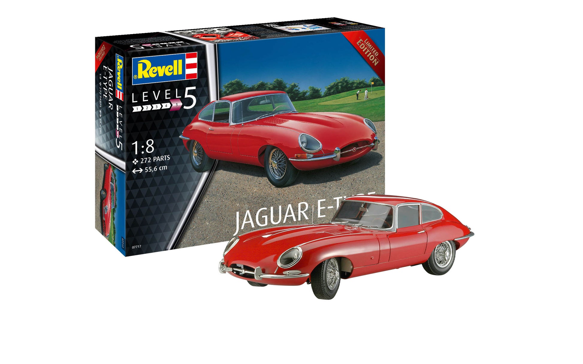 Revell of Germany 07717 1:8 Jaguar E-Type Car Limited Edition Plastic Model Kit