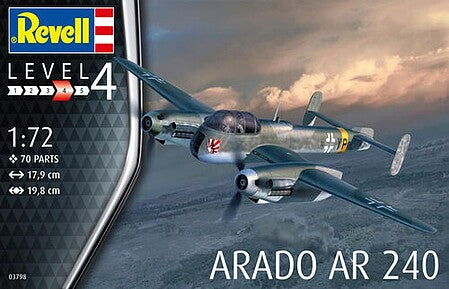 Revell of Germany 03798 1:72  Arado Ar 240 Aircraft Plastic Model Kit