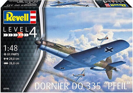 Revell of Germany 03795 1:48 Dornier Do 335 Pfeil Aircraft Plastic Model Kit