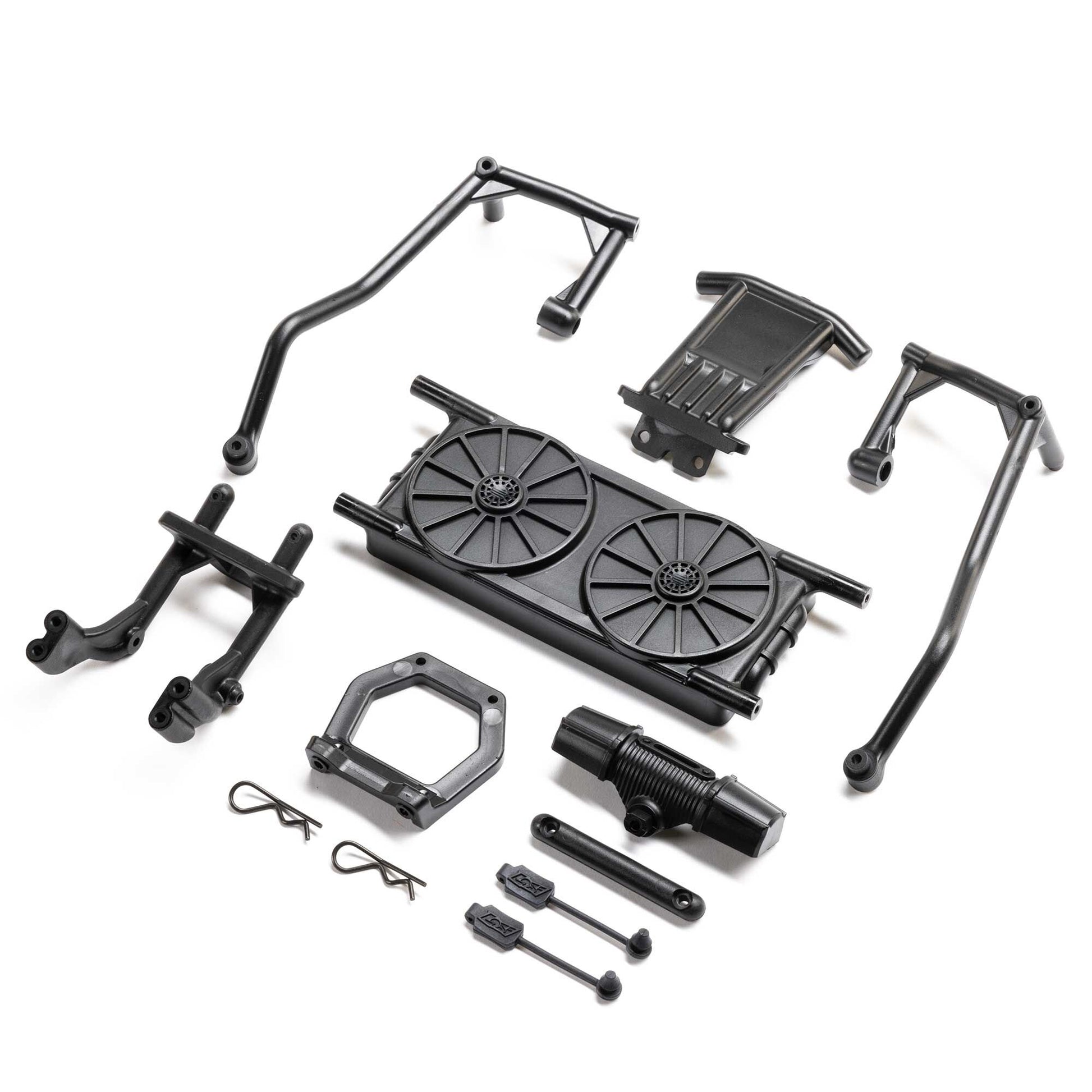 Losi LOS251132 8X Super Lasernut Bumper, Body Post