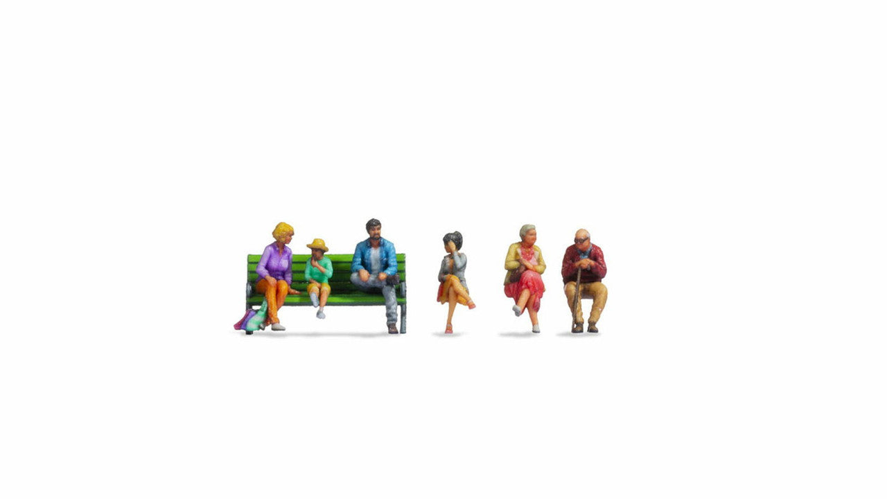 Noch 35400 N Sitting People Color 3D Print Figure