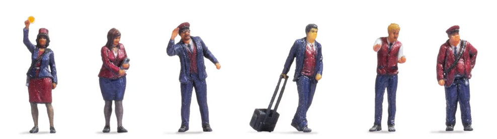 Noch 44510 Z Railway Officials Figure (Set of 6)