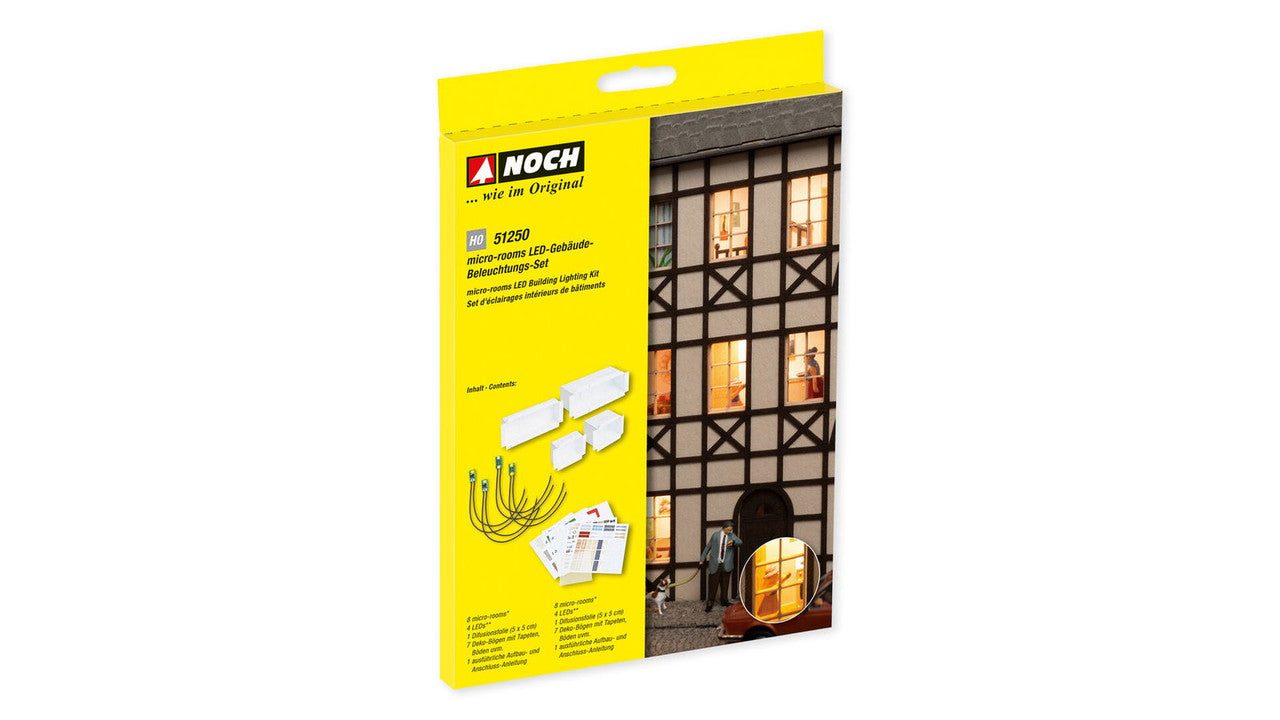 Noch 51250 HO Micro-Rooms LED Building Lighting Kit