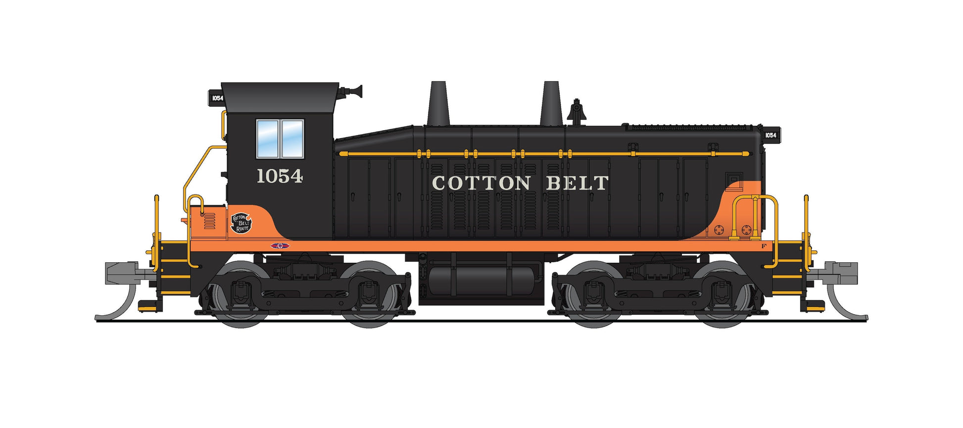 Broadway Limited 9389 N Cotton Belt SW7 Diesel Switcher No-Sound/DCC Ready #1057