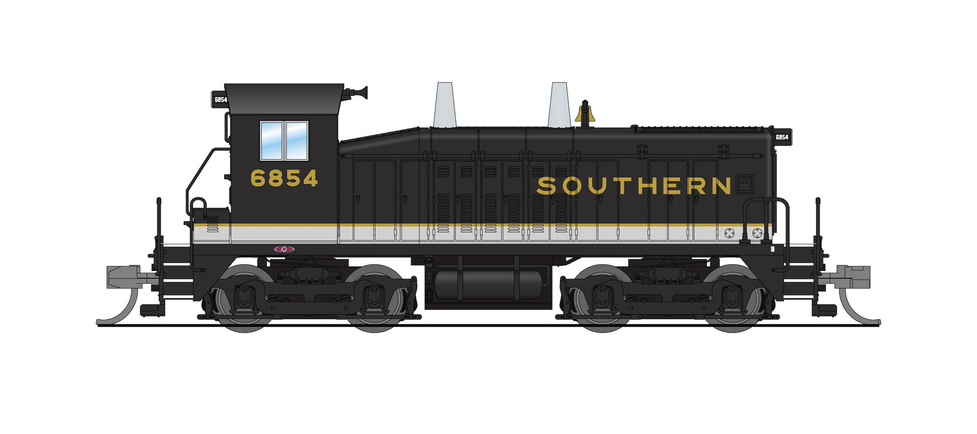 Broadway Limited 9368 N SOU HT Exclusive SW7 Diesel Switcher Sound/DC/DCC #6863