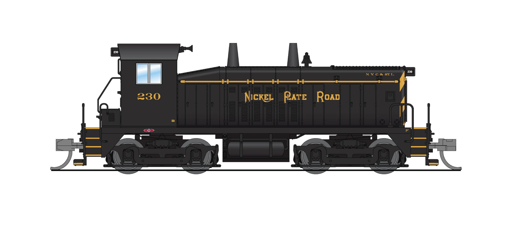 Broadway Limited 9344 N NKP SW7 Diesel Switcher Sound/DC/DCC #230