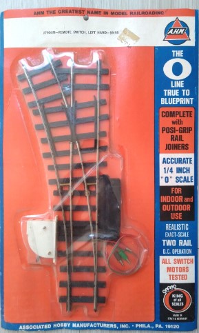 AHM 7904M O Scale Remote Switch, Left Hand