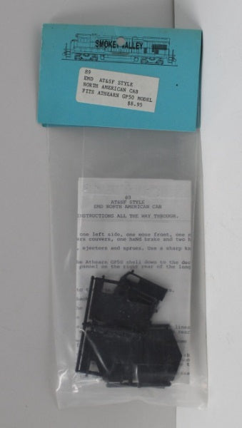 Smokey Valley RR Products 89 HO North American Loco Cab ATSF Style Santa Fe Kit