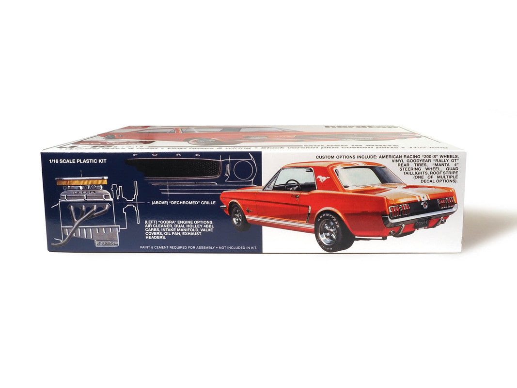 AMT 1461 1:16 1964.5 Ford Mustang Coupe 60th Anniversary Plastic Model Kit