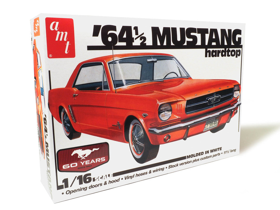 AMT 1461 1:16 1964.5 Ford Mustang Coupe 60th Anniversary Plastic Model Kit