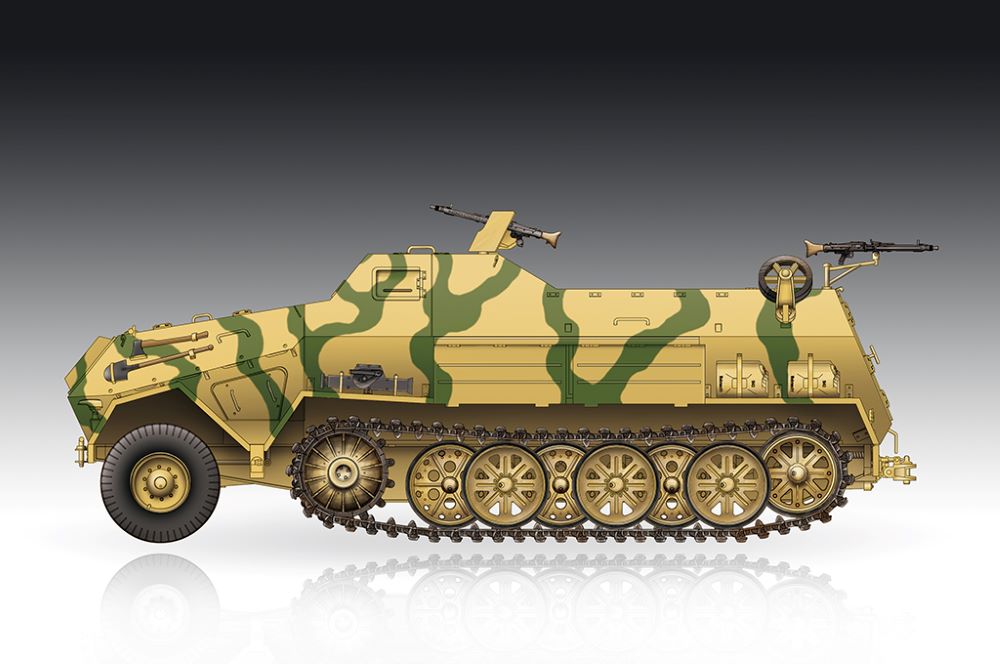 Trumpeter 07404 1:72 Sd.Kfz.8 Gepanzerte 12t Tank Plastic Model Kit