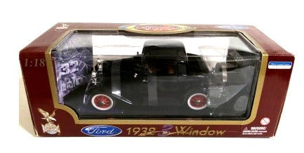Road Signature 92248 1:18 Diecast Black 1932 Ford 3-Window Coupe