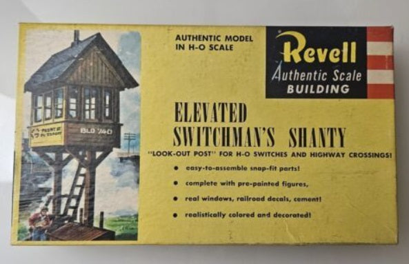 Revell T-9006:89 HO Scale Elevated Switchman''s Shanty Building Kit