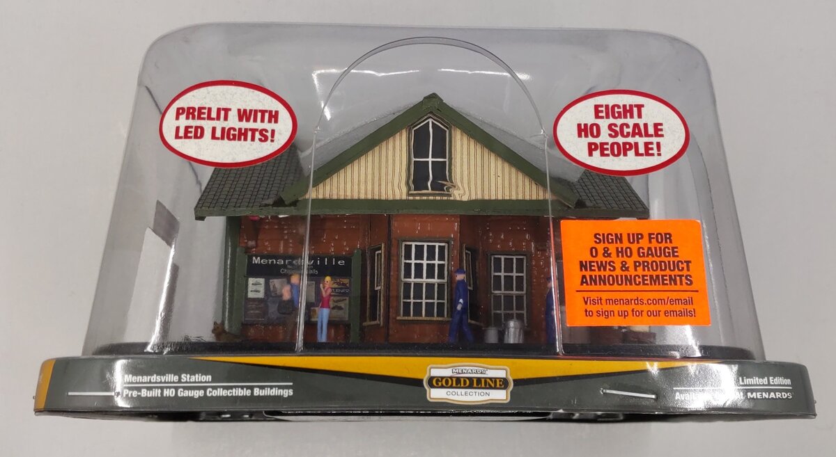 Menards 279-5041 HO Gauge Menardsville Illuminated Train Station