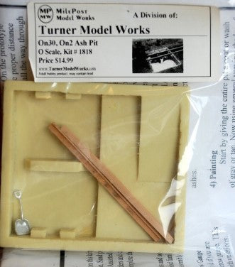 Turner Model Works 1818 On3/On2/O Ash Pit Accessory