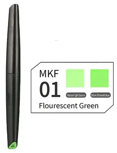 Dspiae MKF-01 Fluorescent Green Eco-friendly Water-based Soft Head Marker