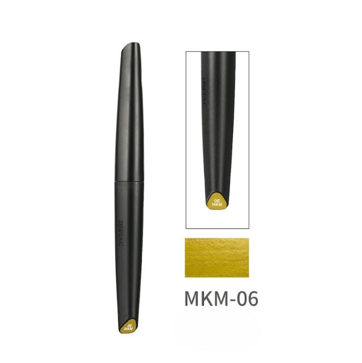 Dspiae MKM-06 Metallic Gold Eco-friendly Water-based Soft Head Marker