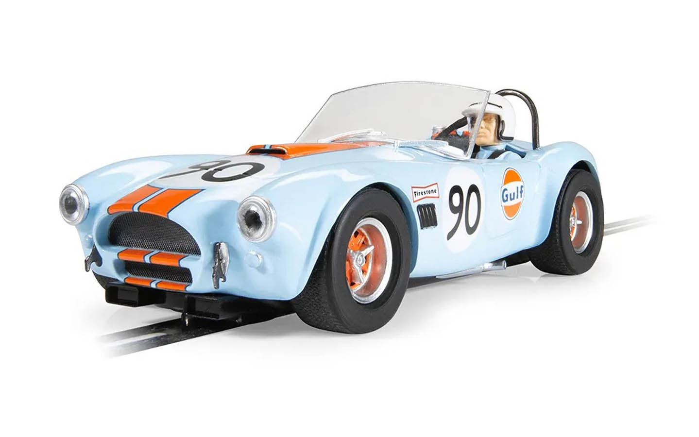 Scalextric C4509 1:32 Blue Gulf Shelby Cobra Slot Car