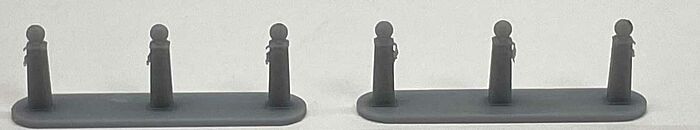 Phoenix Precision Models 30591 N 1930s-1940s Gas Pump Islands Kit (Pack of 2)