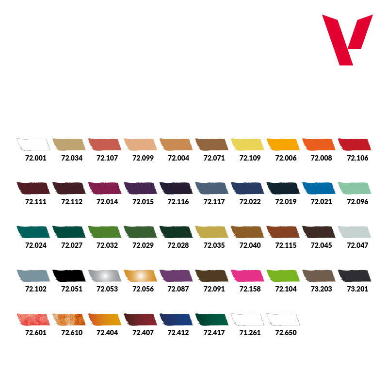 Vallejo Paint 72182 Game Color Inspiration Color 0.6 oz Paint Bottle (Set of 48)