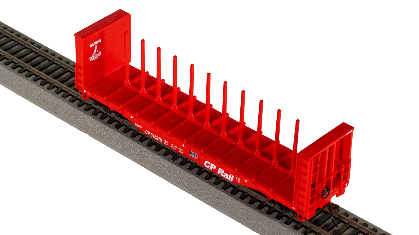 Bachmann 12907 HO CP Rail 52' Center-Beam Flatcar #316879