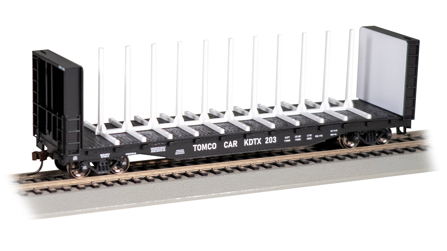 Bachmann 12908 HO Tomco Car 52' Center-Beam Flatcar #203