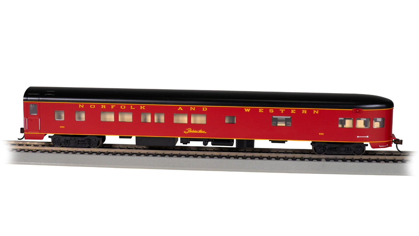Bachmann 14314 HO Norfolk & Western 85' Smooth-Side Observation Car #582