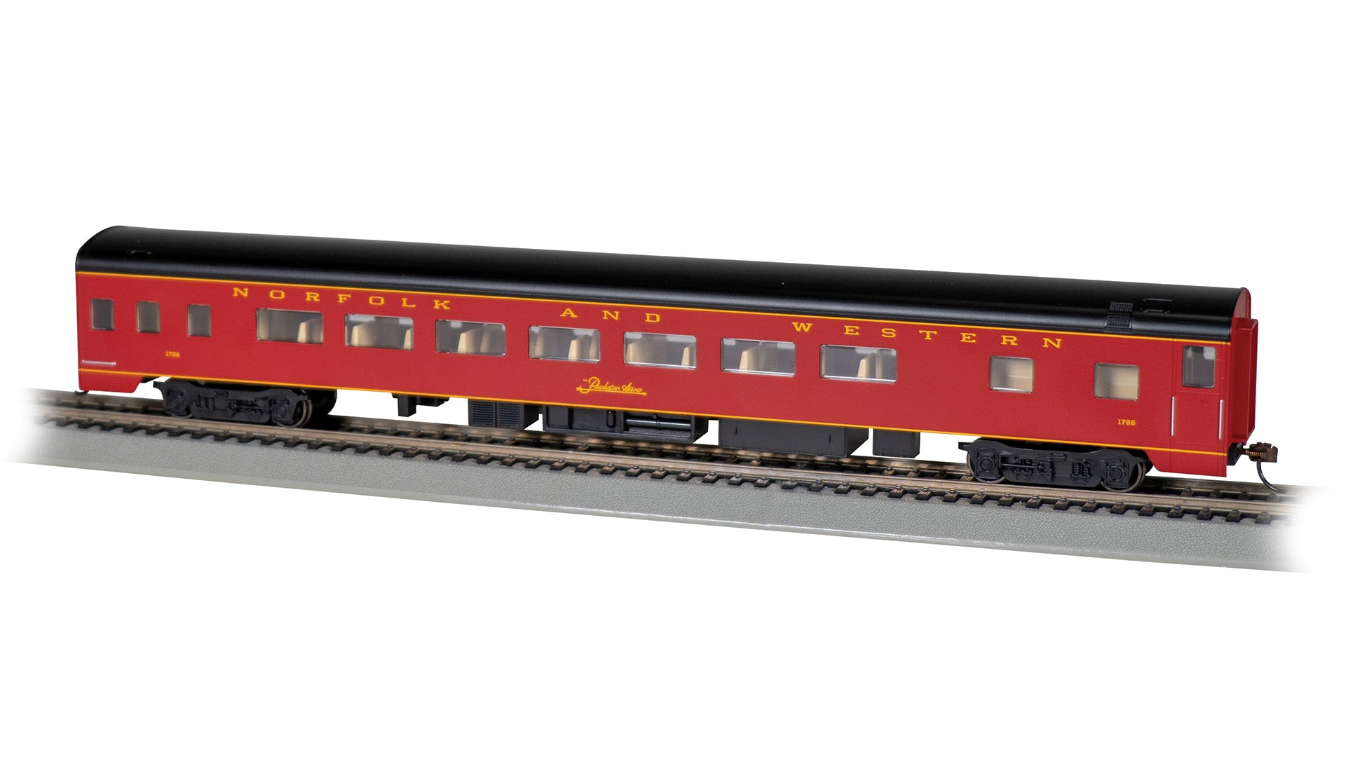 Bachmann 14218 HO Norfolk & Western 85' Smooth-Side Coach #1726
