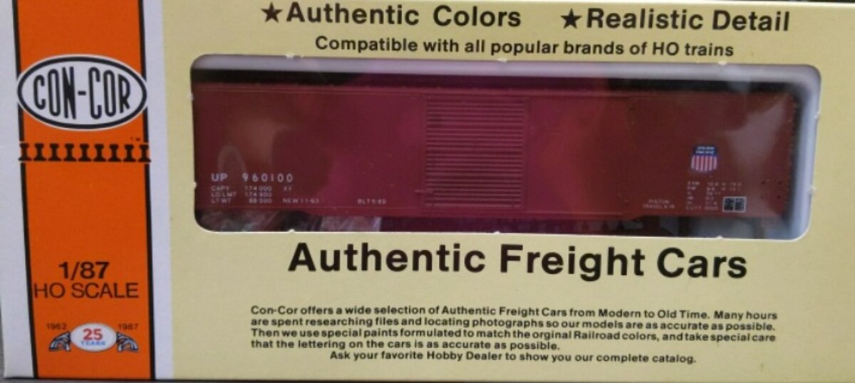 Con-Cor 0001-553-9 HO Scale Union Pacific 60Ft SD Boxcar Scheme 2 Kit
